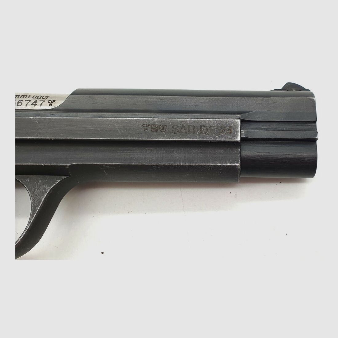 SIG	 Sport-/Matchpistole SIG P49/P210-2 im Kaliber 9x19 Komplett Nummerngleich!