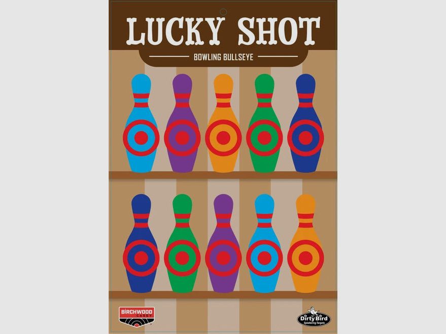 Birchwood Casey DIRTY BIRD Lucky Shot Bowling Pins 12 x 18 Zoll 6er-Pack BC-35773