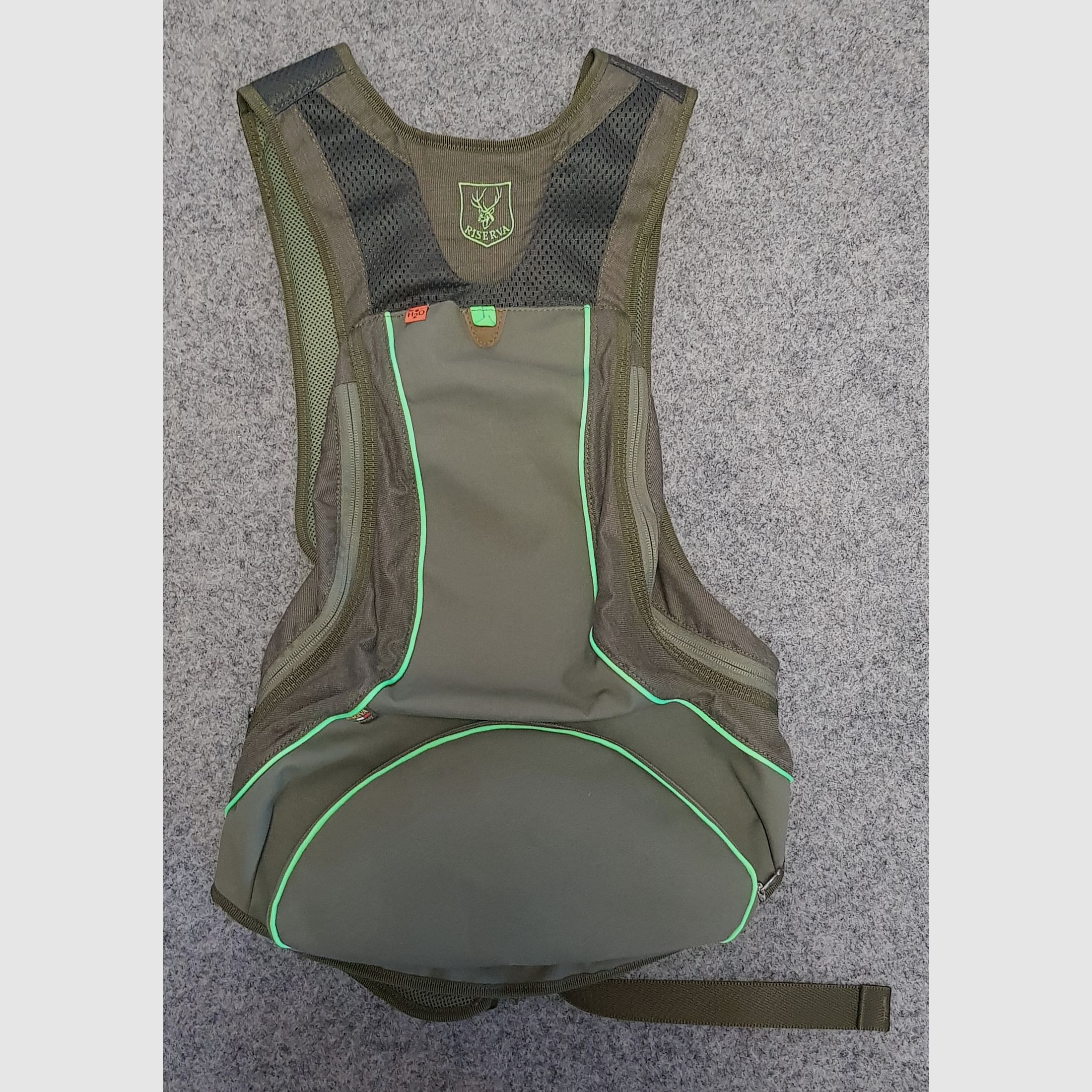 RISERVA GILET R 2172 Weste für Wachteljäger mit Rucksack Einheitsgröße