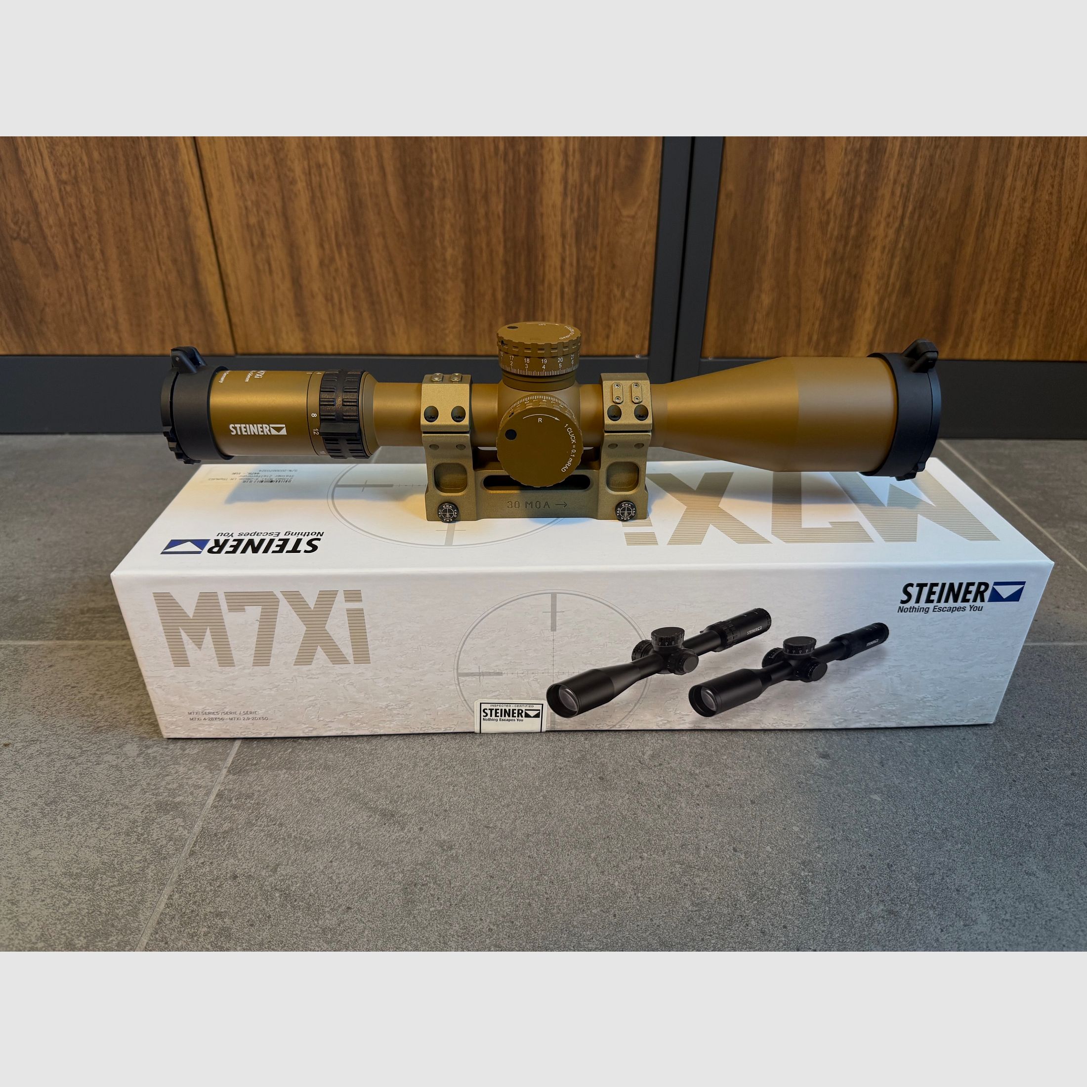 Steiner M7Xi 4-28x56 FDE Tremor3 | als nieuw | optioneel ERATAC G29 KSK 30 MOA