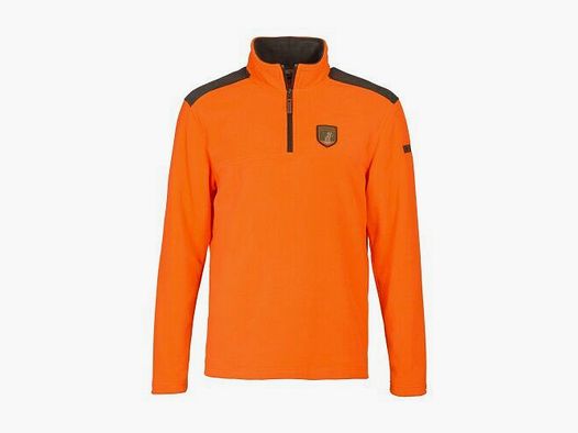 Percussion Fleece-Pullover Husky orange/khaki