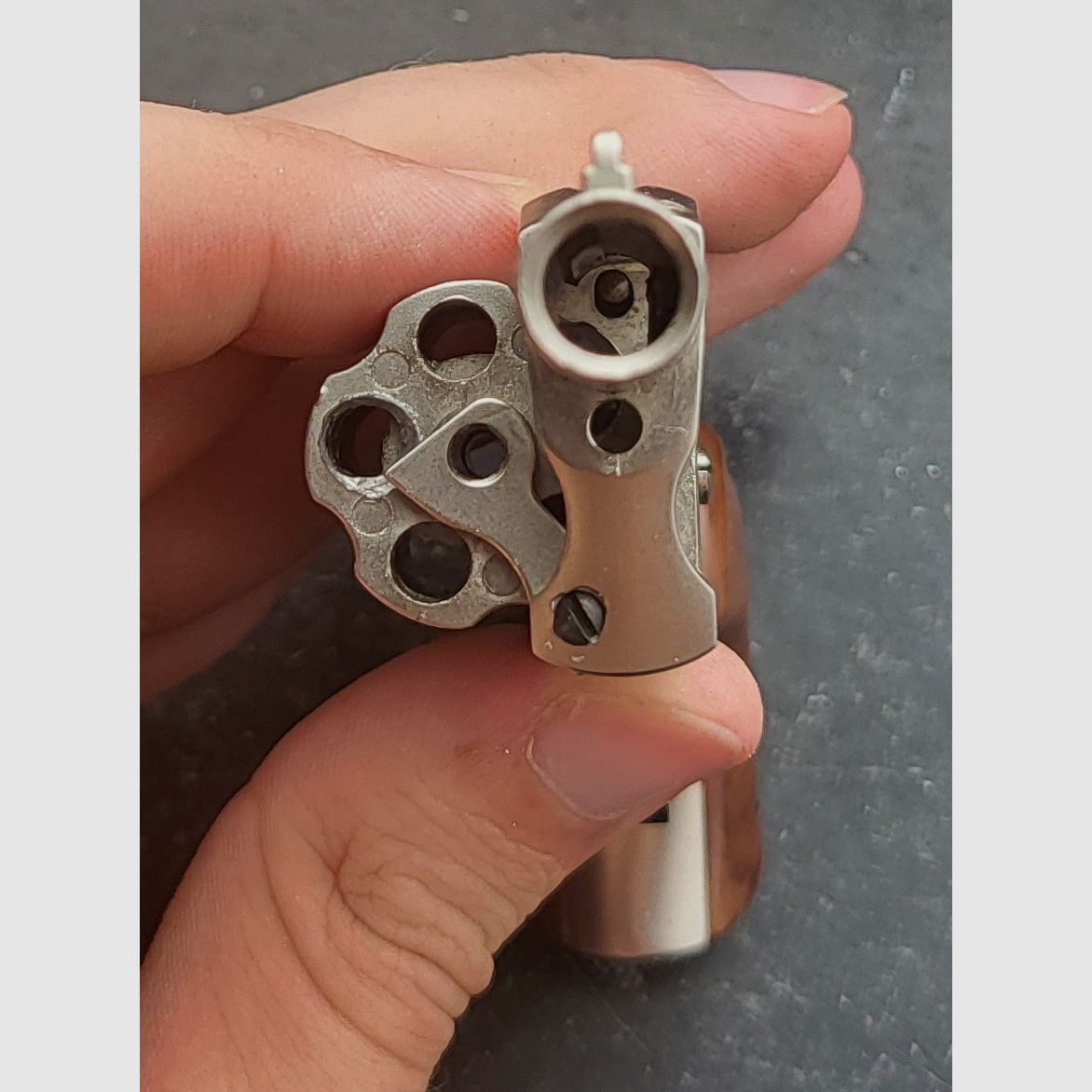 Röhm Little Joe .22er Gas/Knallrevolver im Nickelfinish PTB 380