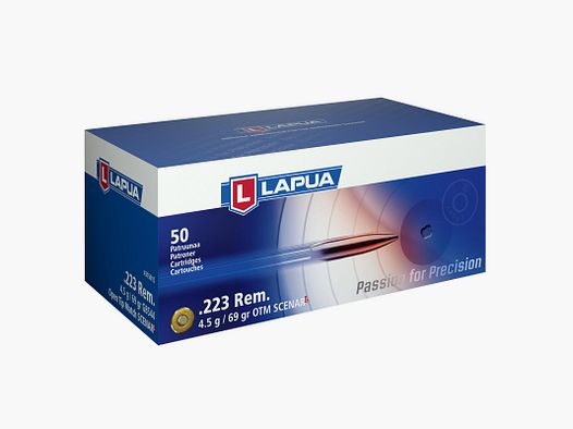 Lapua Munition Centerfire,Kal..223 Rem. SCENAR, 50er, OTM, 4,5g, 69gr.