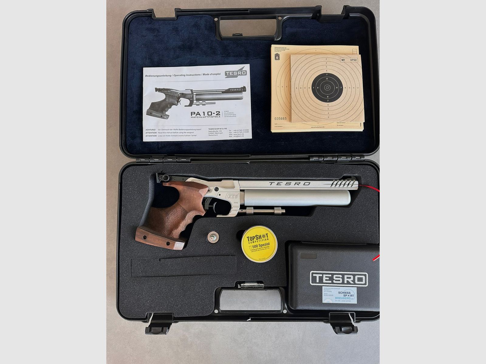 Tesro Match Luftpistole PA 10-2