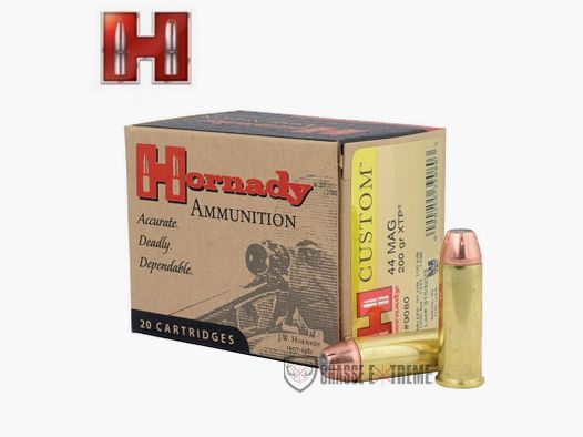 20 Munitions HORNADY Custom Cal 44 Mag 200Gr XTP