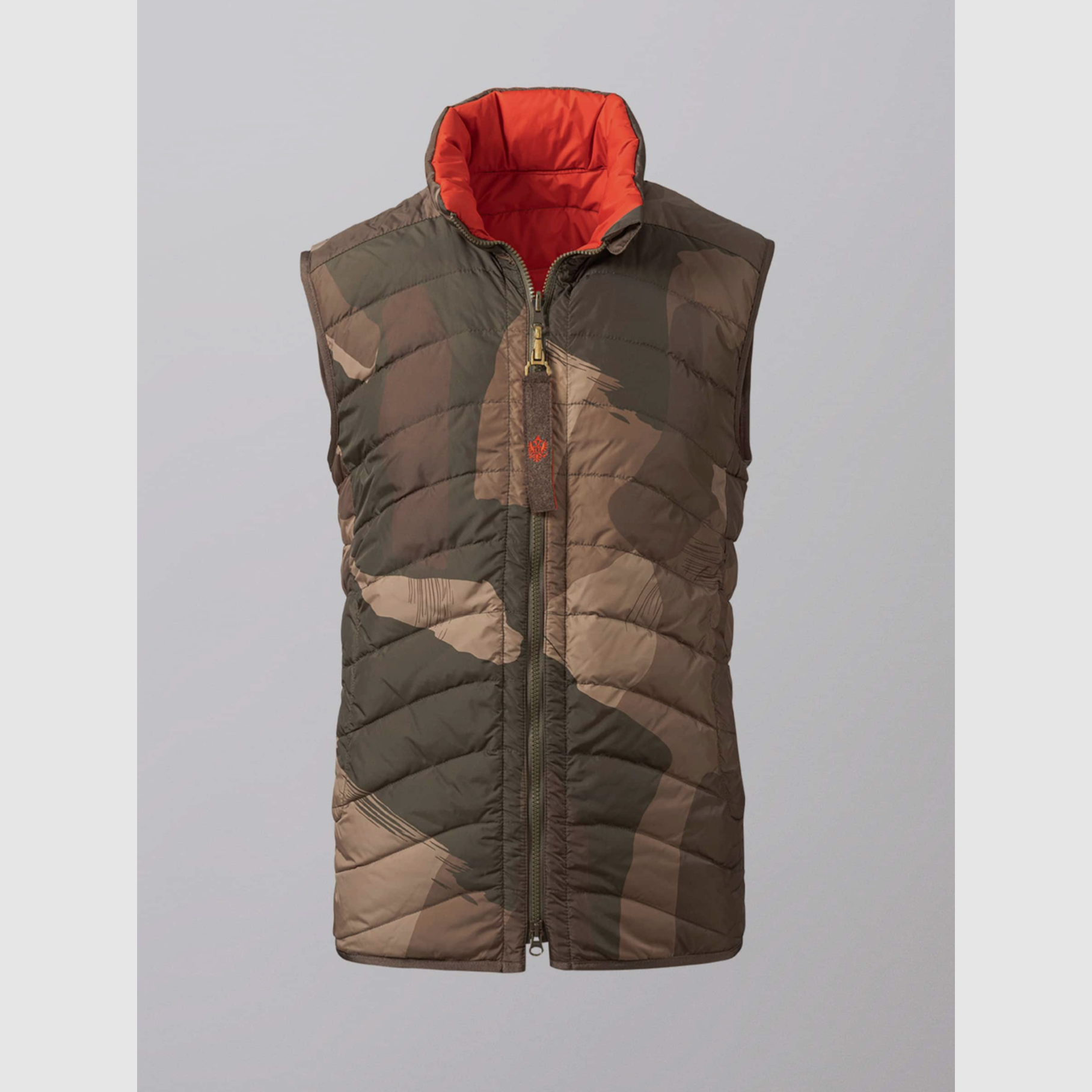 Habsburg Oswald Wende-Weste Camo/Rot, billede 1 af 6