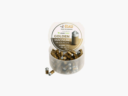 PALLINI ARIA COMPRESSA – ELKO – GOLDEN MAGNUM 8,5GR / 0,55g CAL. 4,5 (.177) 150 PZ