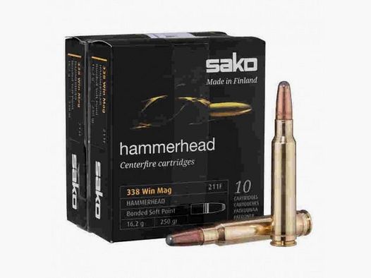 Sako 338 wm Hammerhead 250 Gr