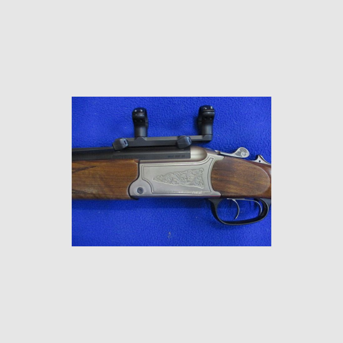 Bockdoppelbüchse Sauer 97/Blaser 95, Kaliber 9,3x74 R mit Blasermontage 95