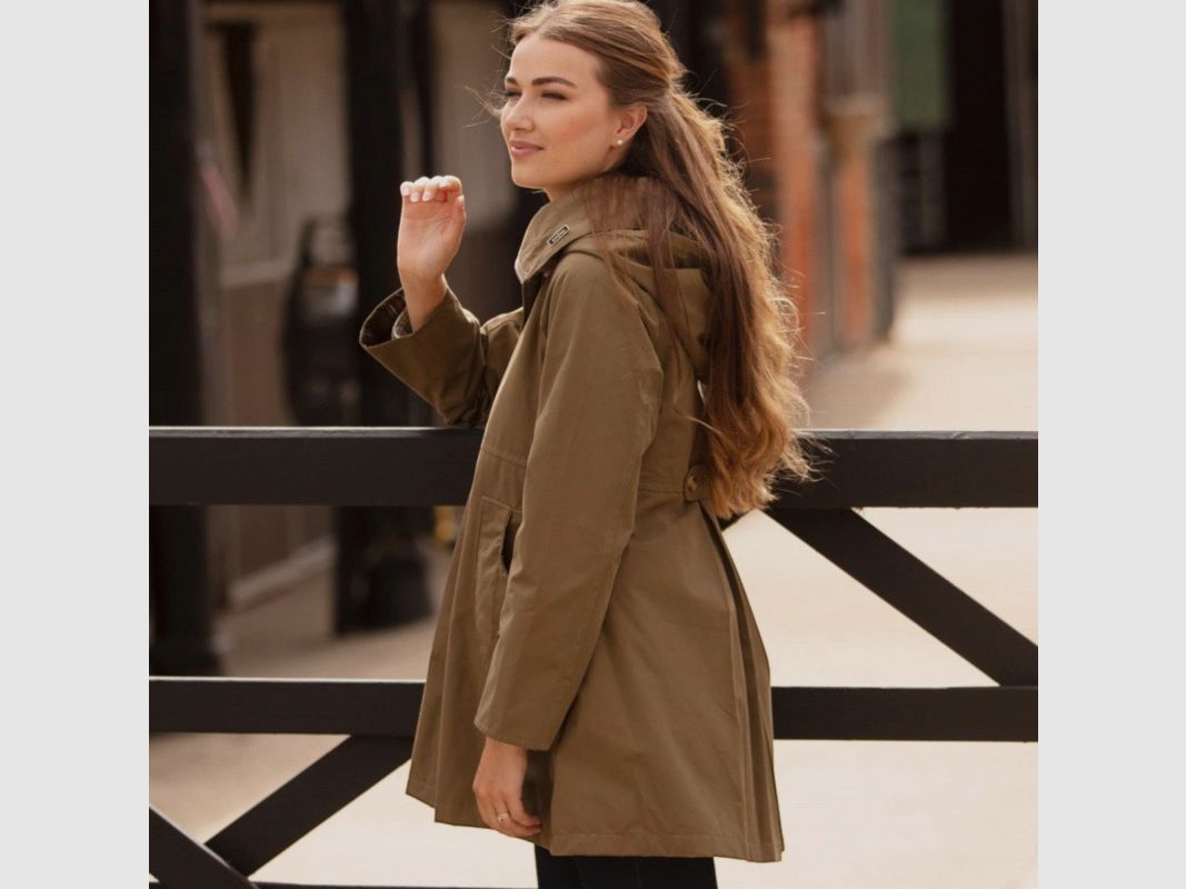 Parka Oxford Bleu New England Beige Foncé, image 2 sur 4