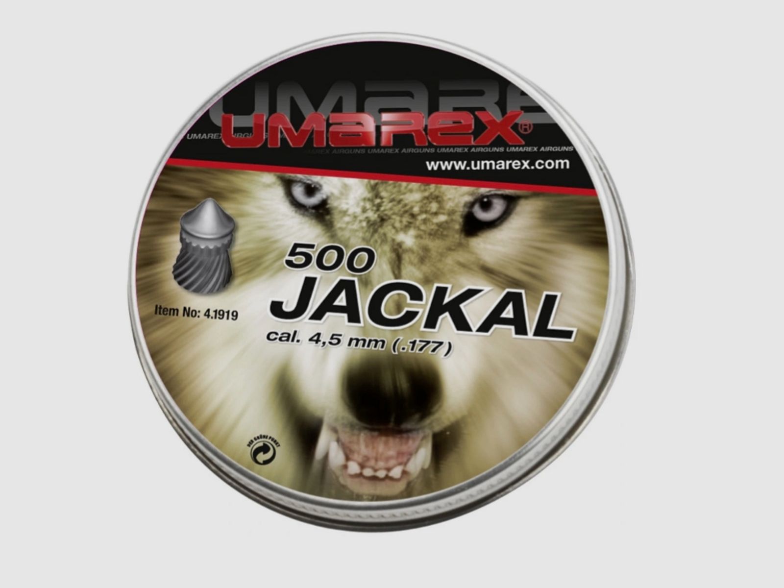 Umarex 168552-65 4,50 mm Diabolo Jackal 0,53g spitz