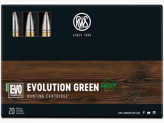 RWS 9,3x74R EVO Green 11,9g Bleifreie Büchsenpatronen