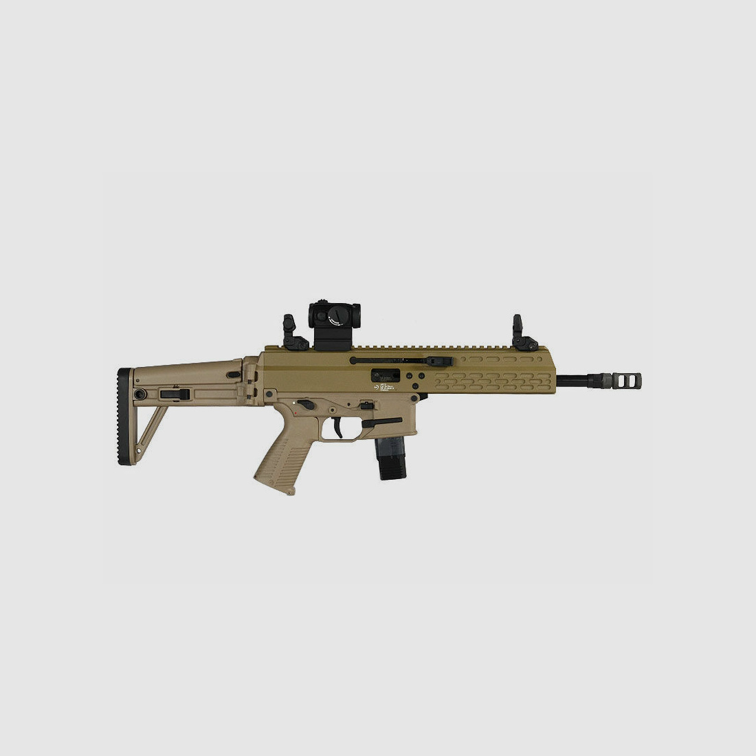B & T APC9 Sport DE with MBT fixed stock, Coyote