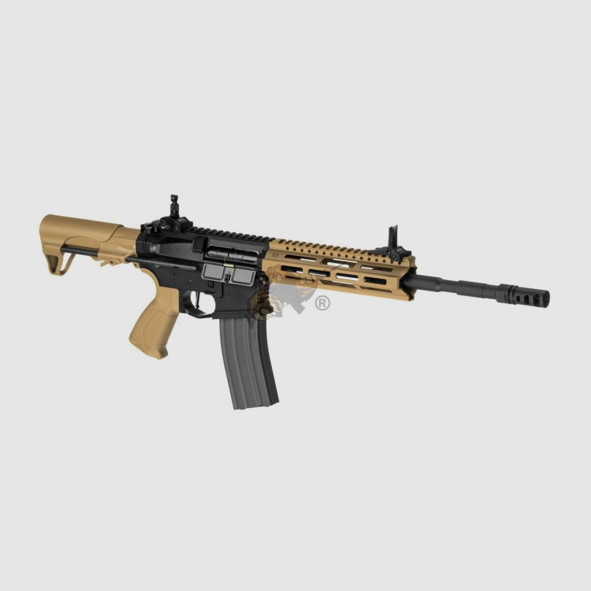 G&G CM16 Raider L 2.0E with ETU in Desert Tan Airsoft S-AEG free from 18