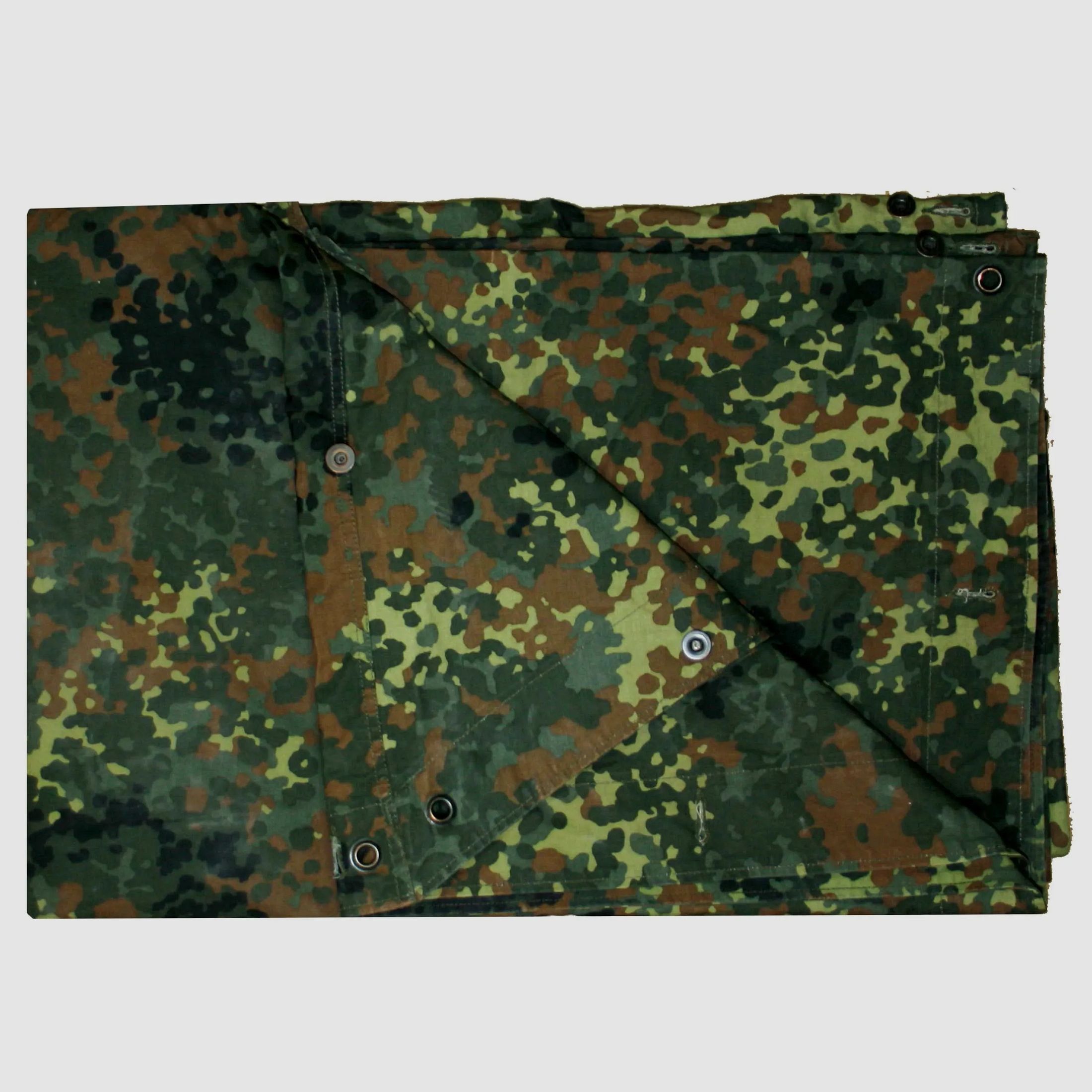 Bundeswehr Original BW Zeltbahn flecktarn gebraucht