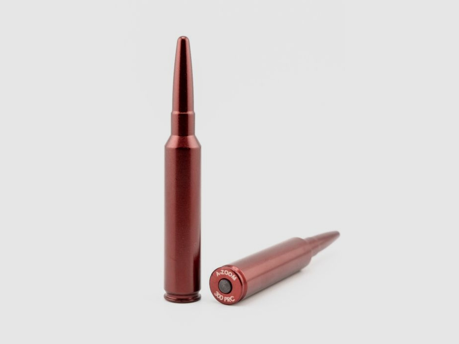 A-Zoom Dummy Round Aluminum Anodized .300 PRC 2 Pieces