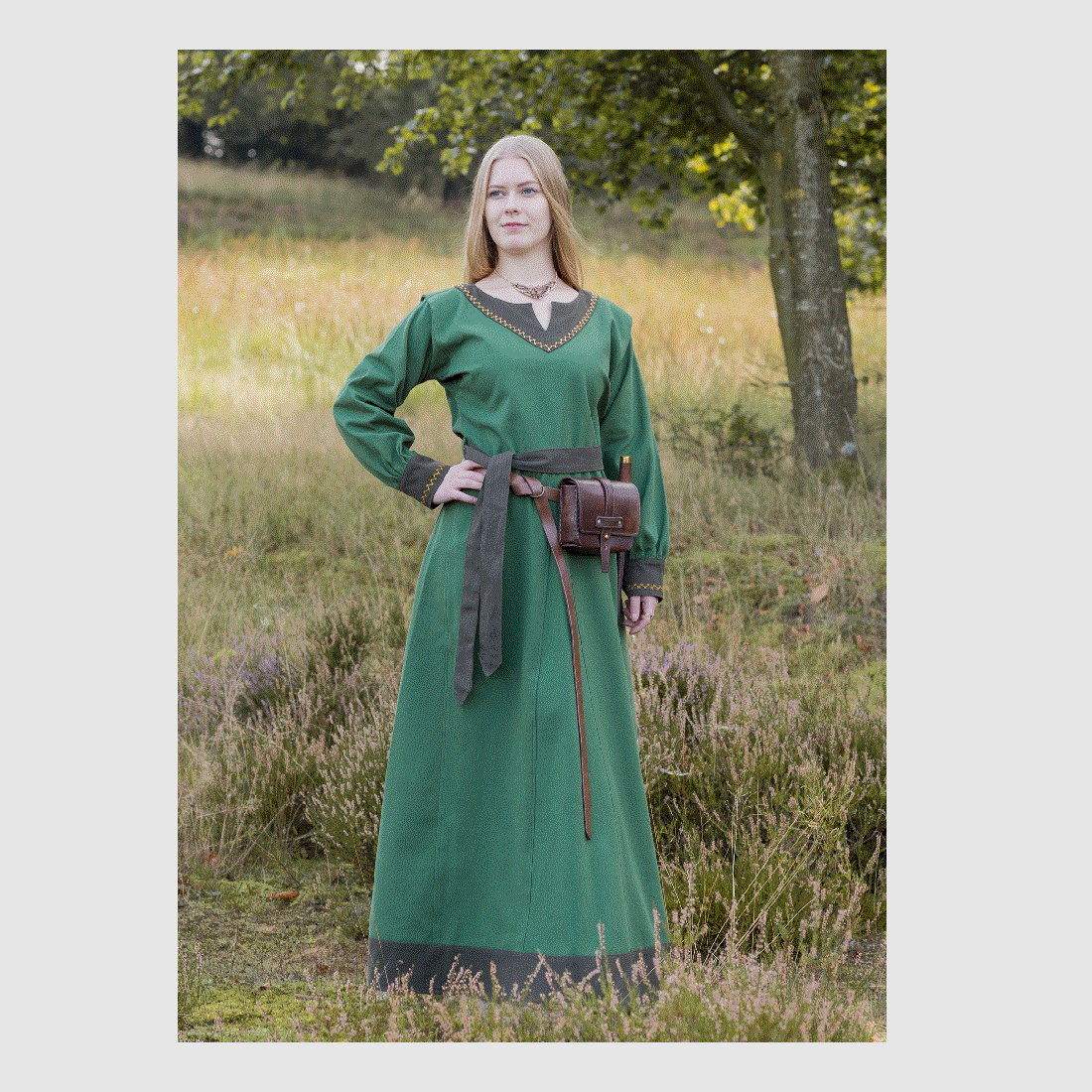 Wikinger Kleid Jona, grün