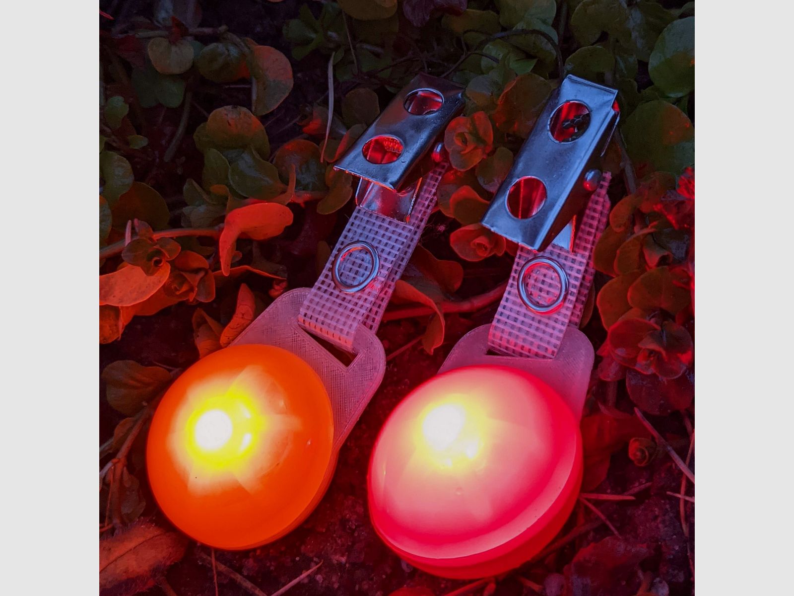Für Nachtjagd: LED Blinklichter "Hänsel & Gretel" zum Markieren - 2er Set