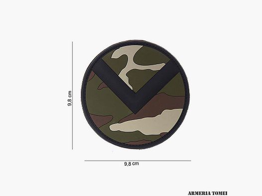 PATCH – 3D PVC SPARTAN SHIELD WOODLAND #10119