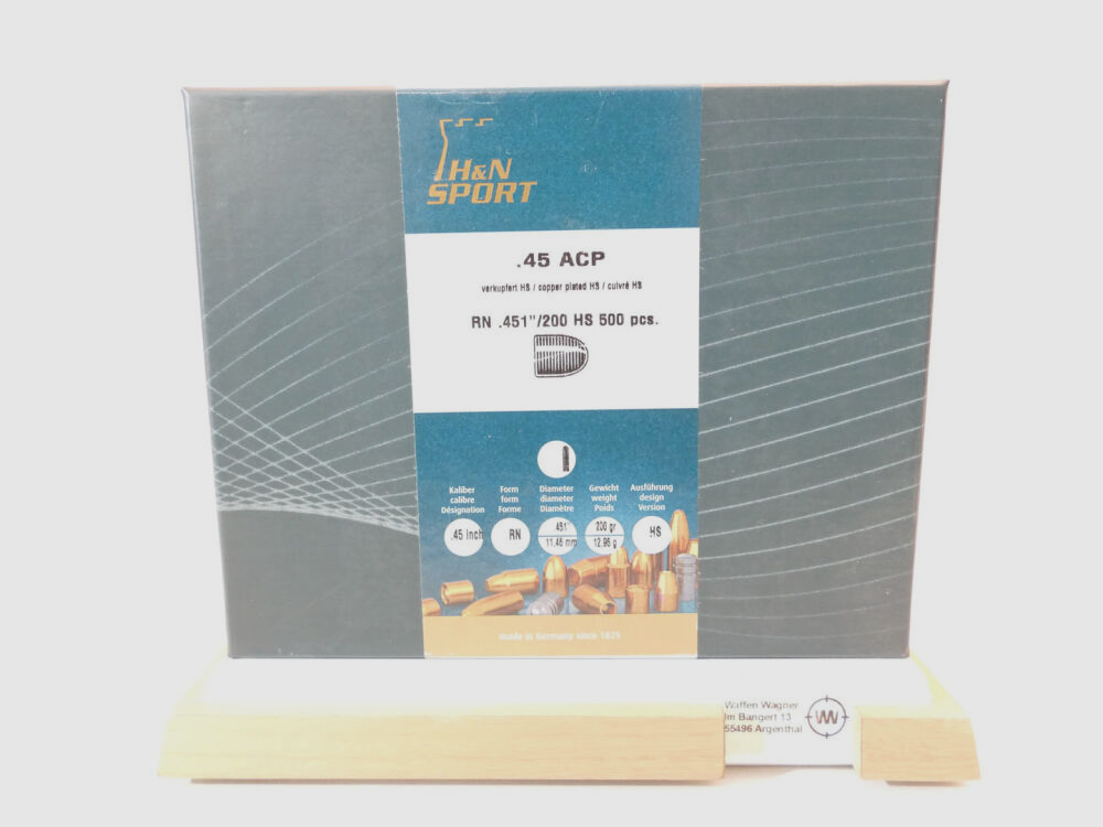 Haendler & Natermann Geschosse RN HS 200grs. A500