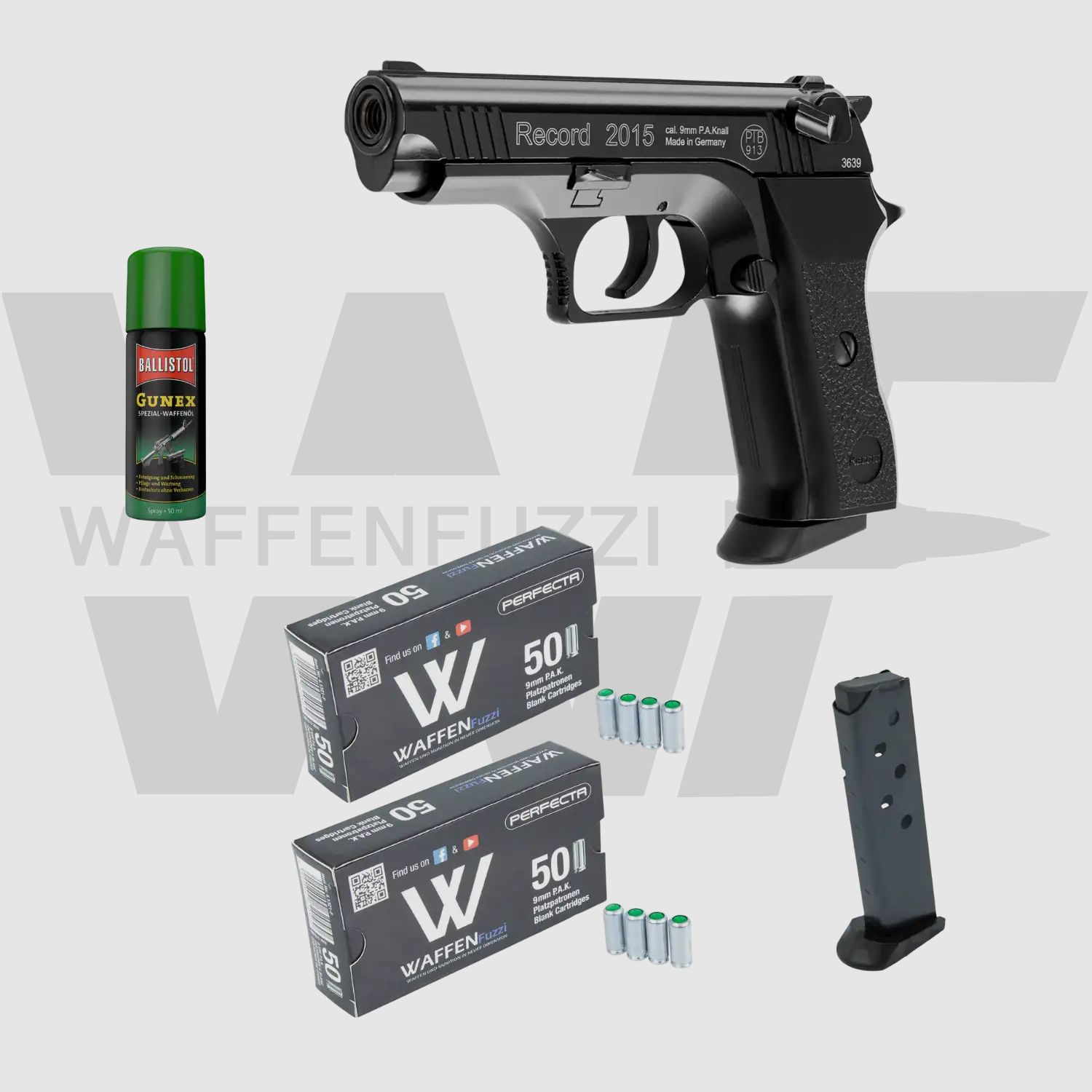 Record 2015 Set van Schreckschusspistolen "S" Kaliber 9mm PAK