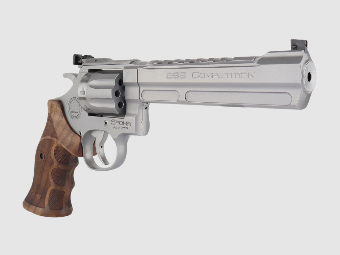  SPOHR 286 Competition Stainless .22lr 6 cali Revolwer Wyprodukowano w Niemczech, zdjęcie 9 z 12