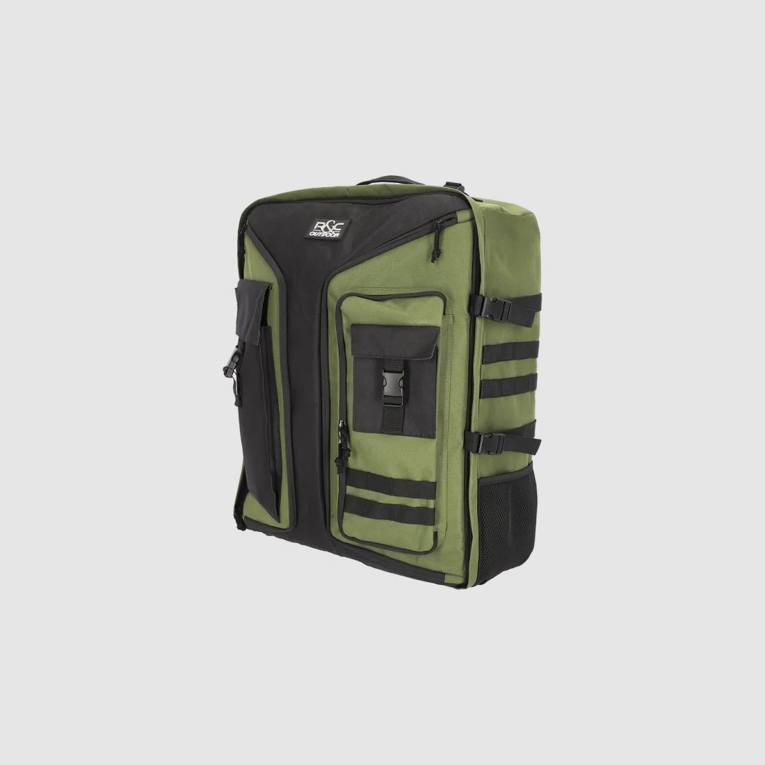 Sac à dos multifonction / sac de transport pour arbalète - environ 80 litres - Olive/Noir