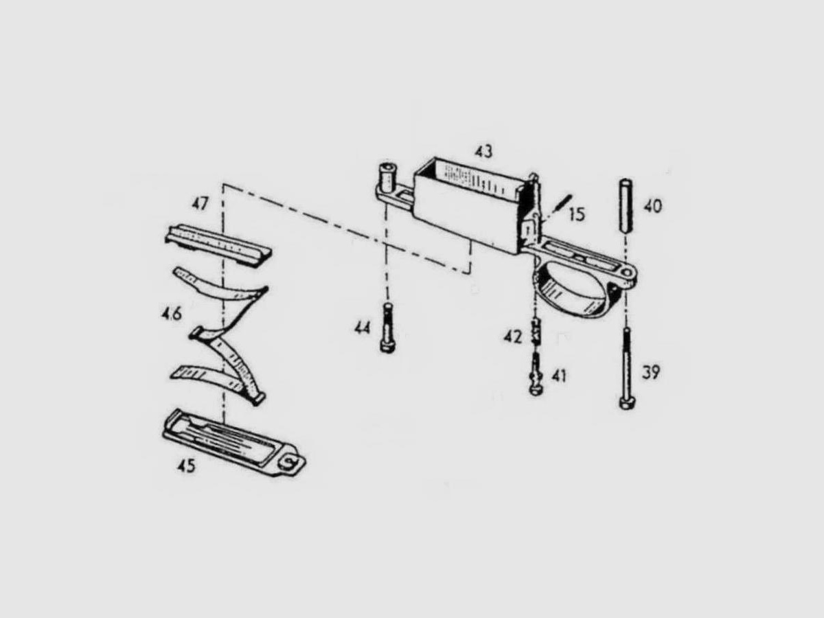 Magazinkastendeckel Nr.45 o/Nr