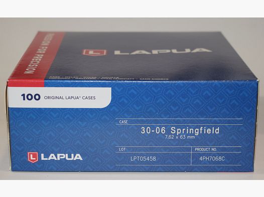 Lot 100 douilles laiton Lapua cal 30-06