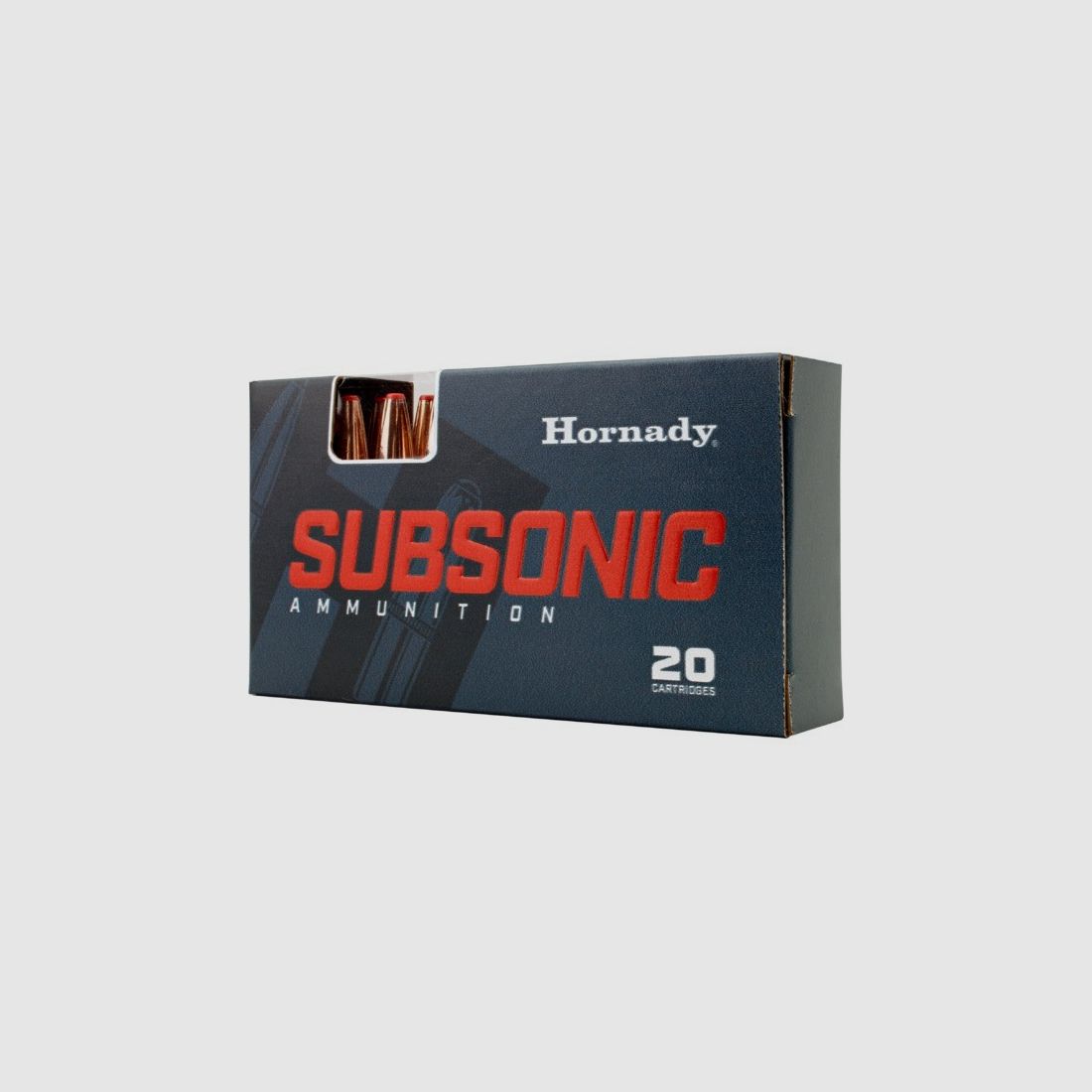 HORNADY 82247 SUBSONIC AMMO .450 BUSHMASTER 395GR SUB-X 20/2