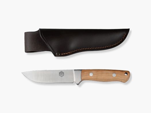 Alljagd hunting knife with olive wood handle scales