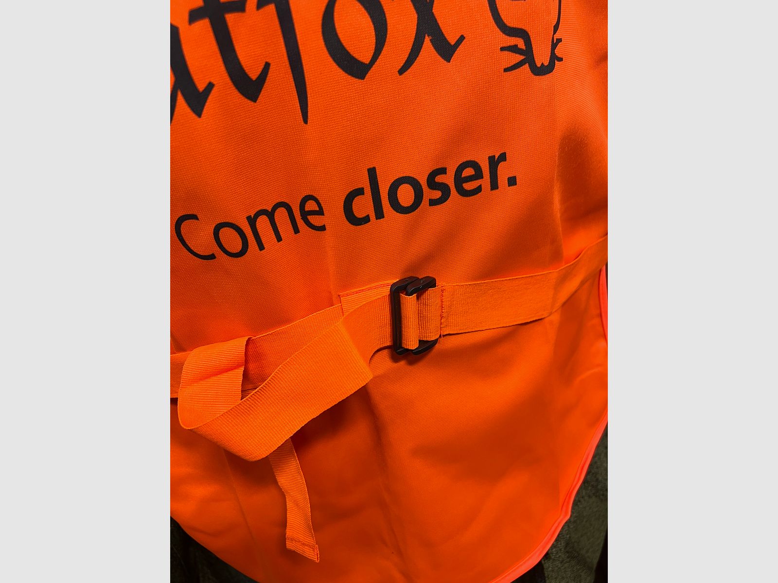 Gilet de sécurité orange Outfox, image 3 sur 3