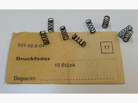 DDR VEB Geräte-& Werkzeugbau Wiesa orginal DDR NVA AK 47 Druckfeder für Visierschieber [ 17 ] unbenutzt, neu für AK47, 7,62x39