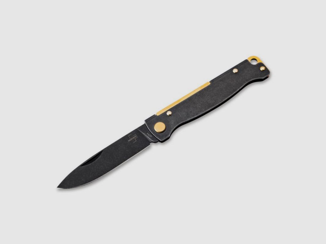 Böker Taschenmesser Plus Atlas Black Stonewash Brass, Bild 2 von 6