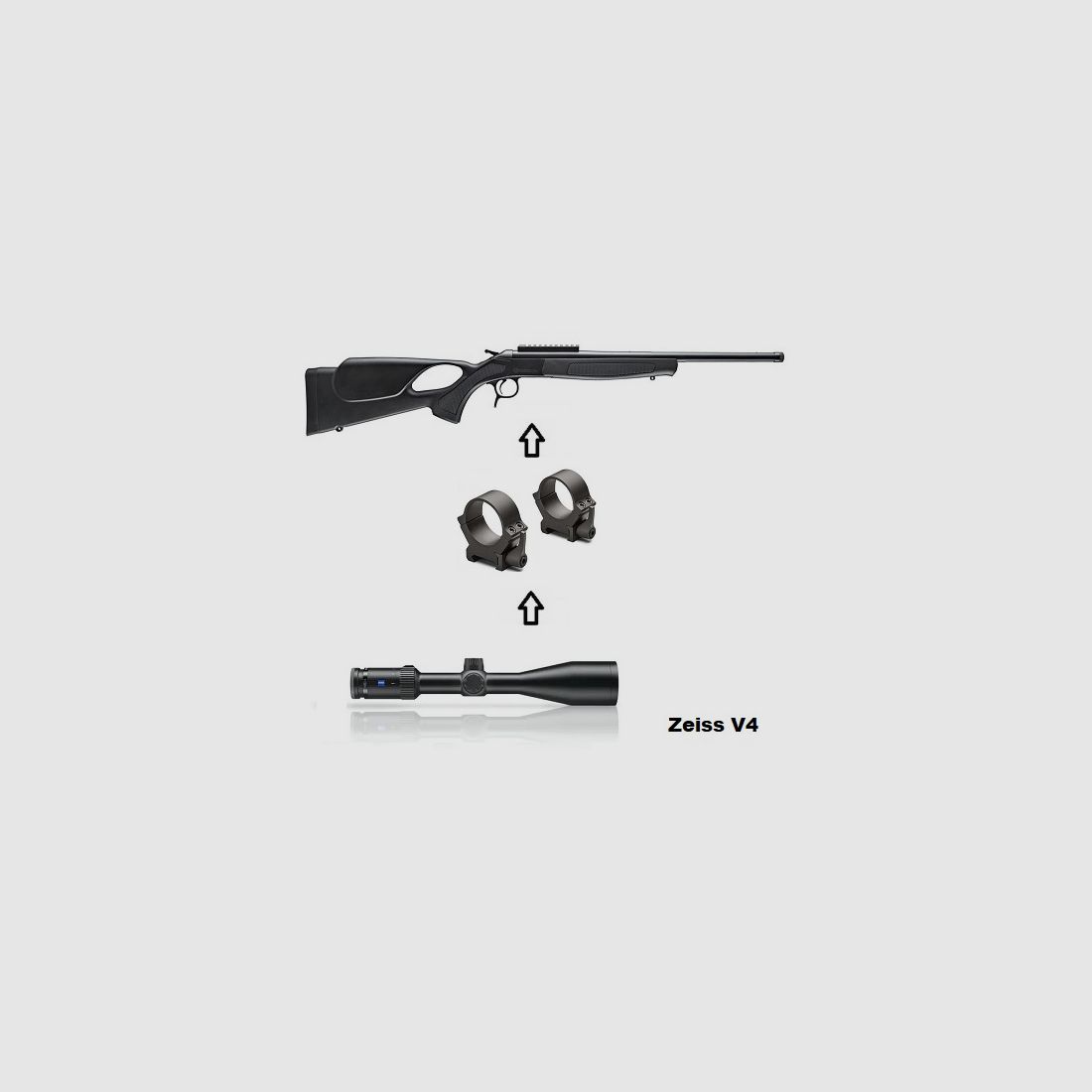 Bergara BA13 TD + Zeiss V4 3-12x56 + Montage + ... / Komplettpaket
