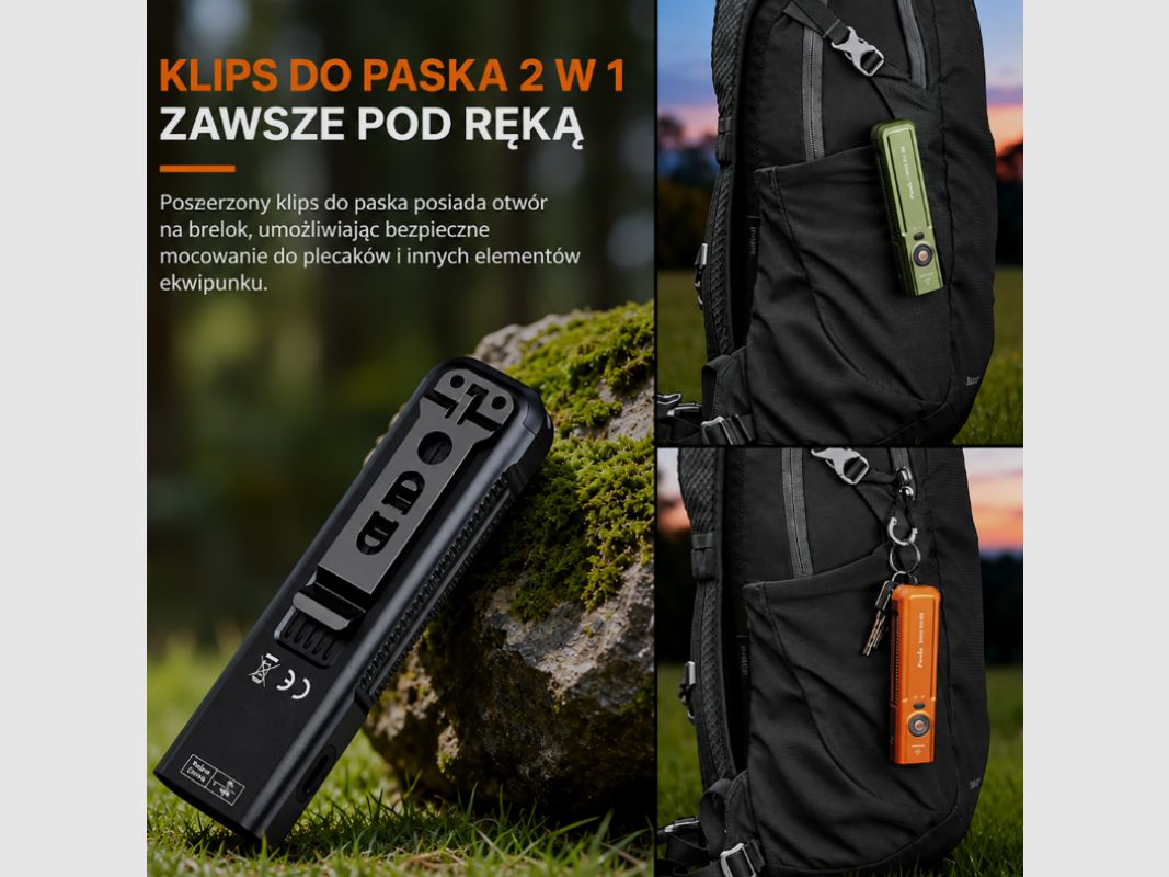 Fenix E06R PRO RG flashlight orange, image 12 of 16