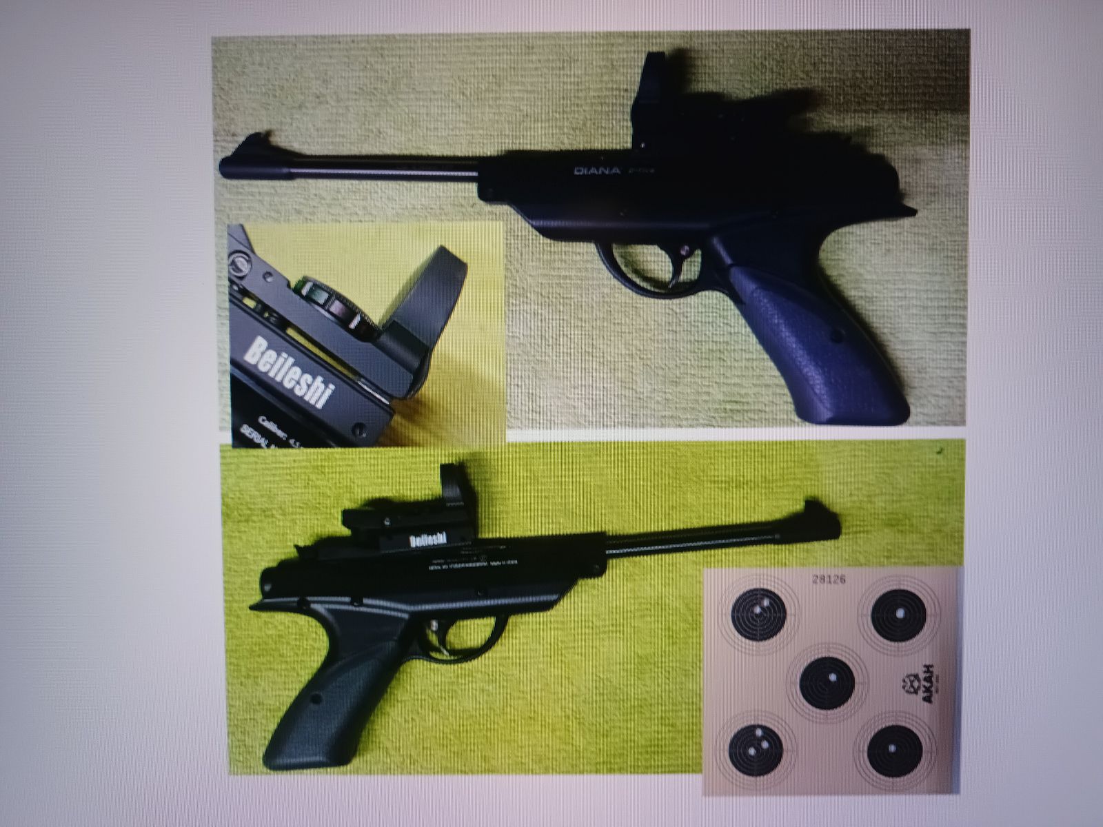 PISTOLET À AIR COMPRIMÉ ___ COMME NEUF ___ Cal. 4,5 (.177) ___ PC + Viseur point rouge ___ ÉTAT IMPECCABLE, image 1 sur 4