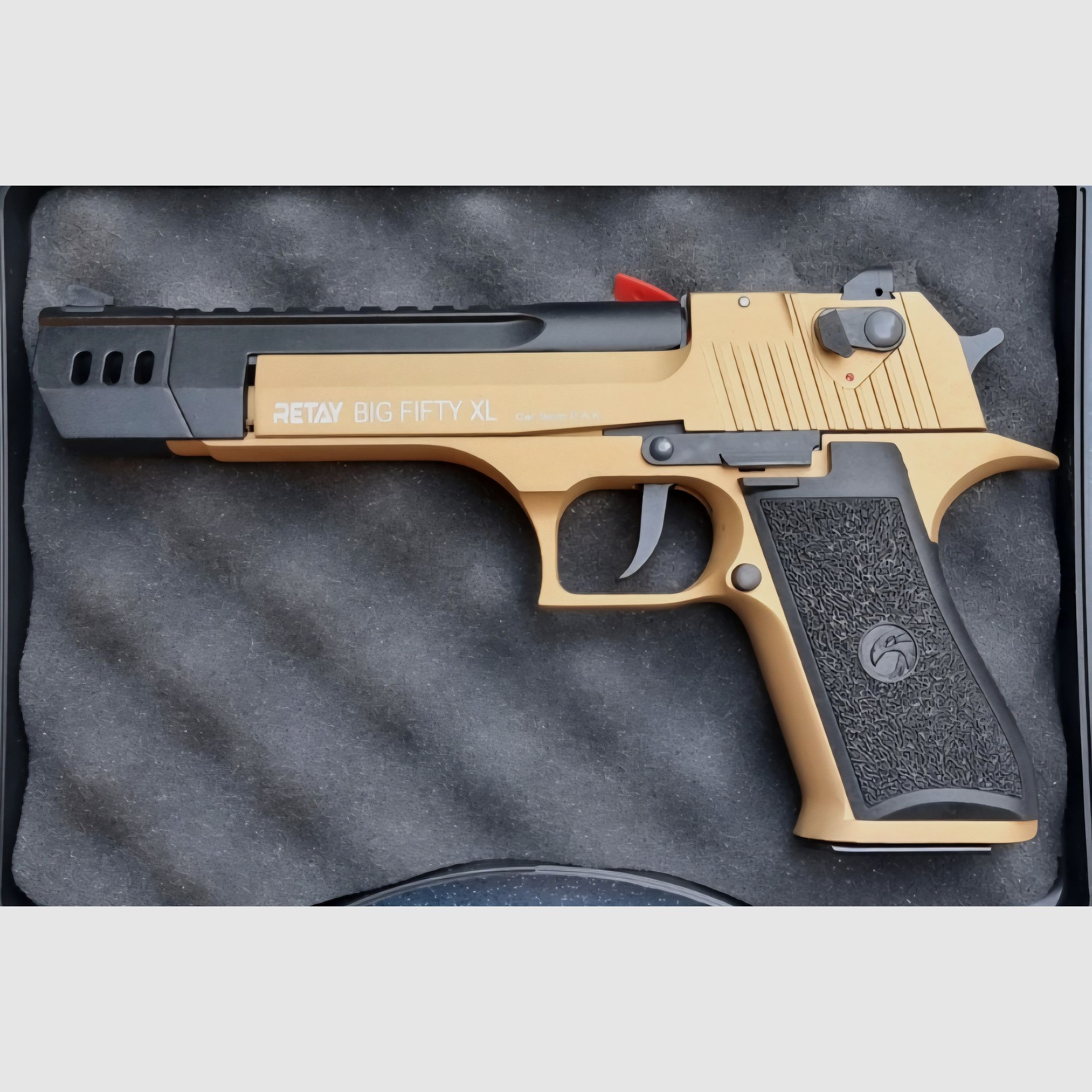 Retay Big Fifty XL en bicolor (negro/dorado) nuevo y original empaquetado + accesorios