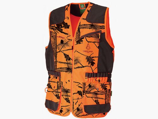 Gilet Rinforzato Treeland Camo Arancione