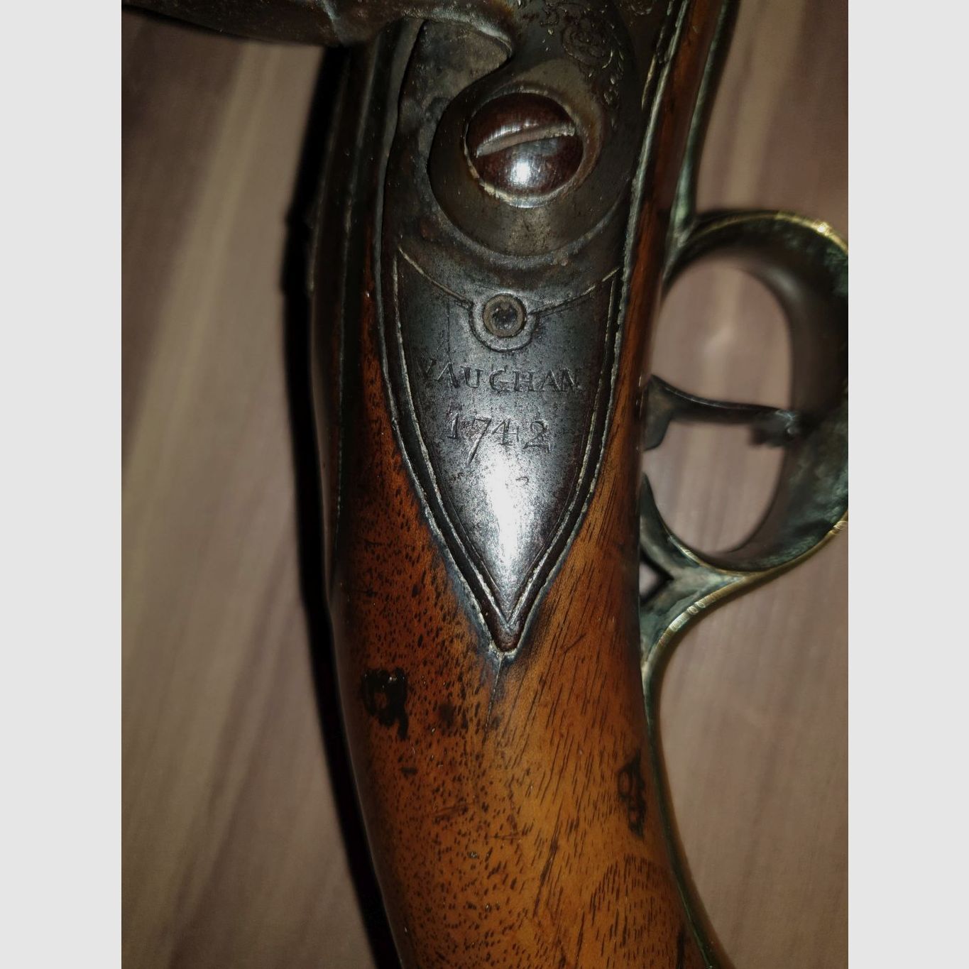 English officer's pistol before 1742