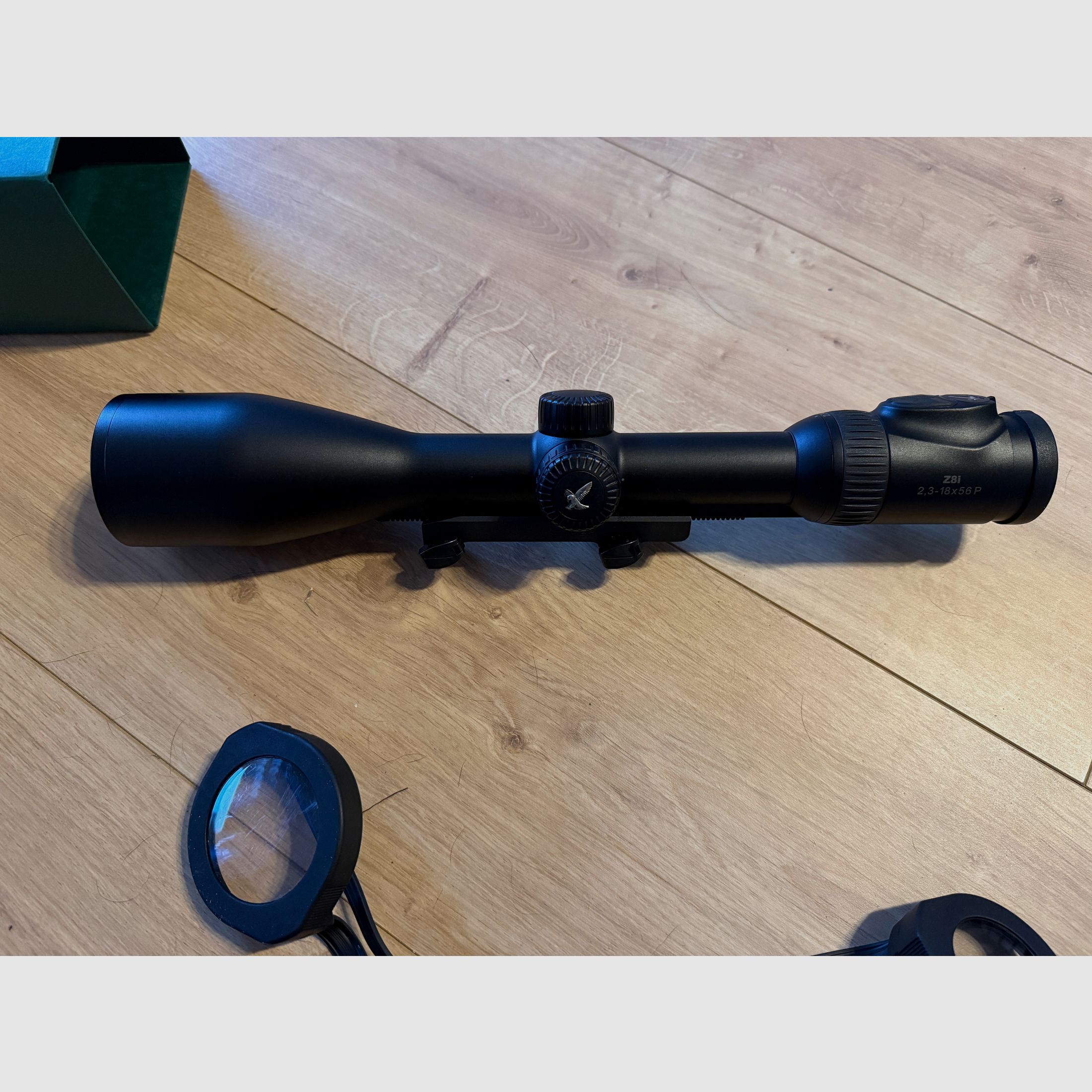 Swarovski Z8i 2.3-18x56 P SR illuminated reticle 4A-I rail Blaser Sauer saddle mount