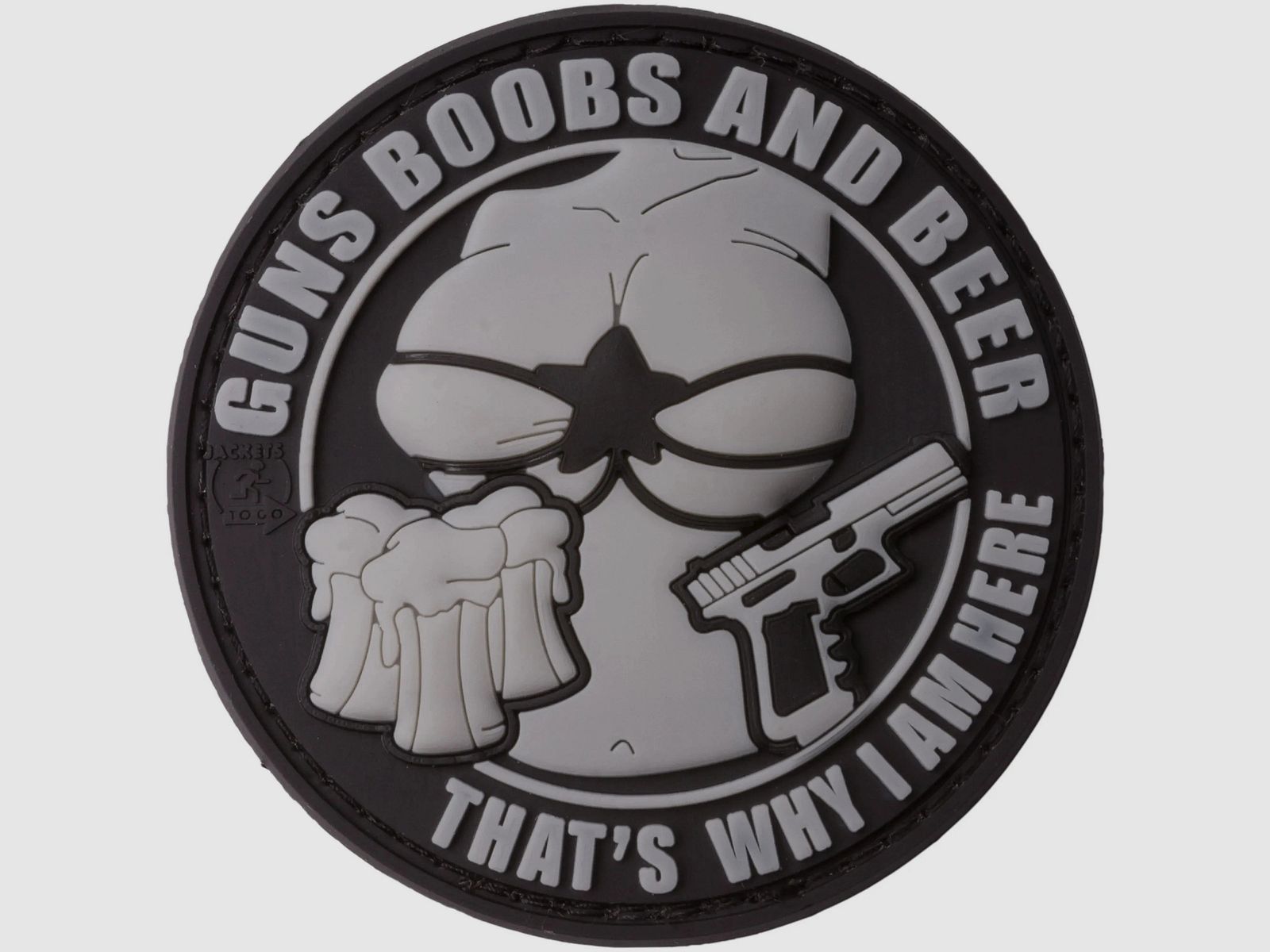 Jackets To Go JTG 3D Patch Guns Boobs and Beer