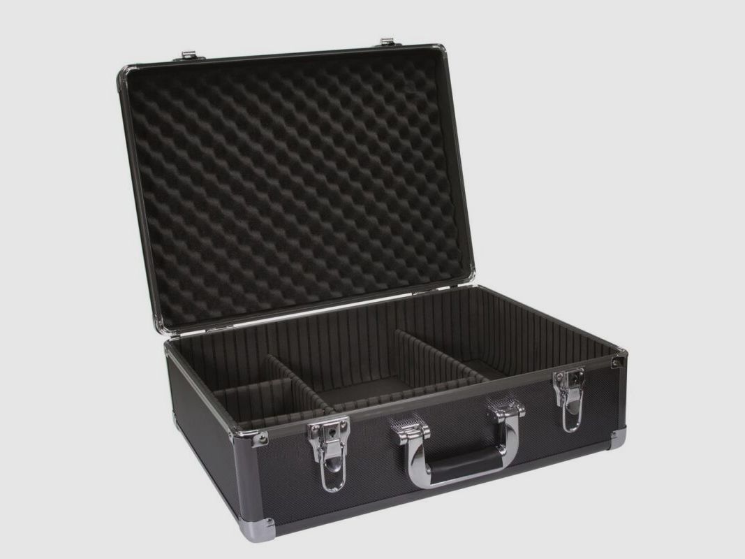 Dörr Aluminium Koffer mit Schaumstoff und Trennwand - Titan 48