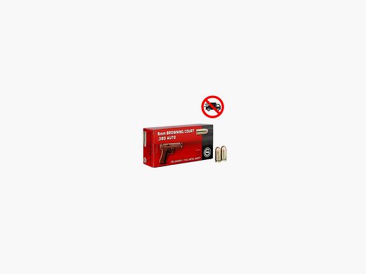 MUNITIONS GECO 9MM COURT /380ACP FMJ X50