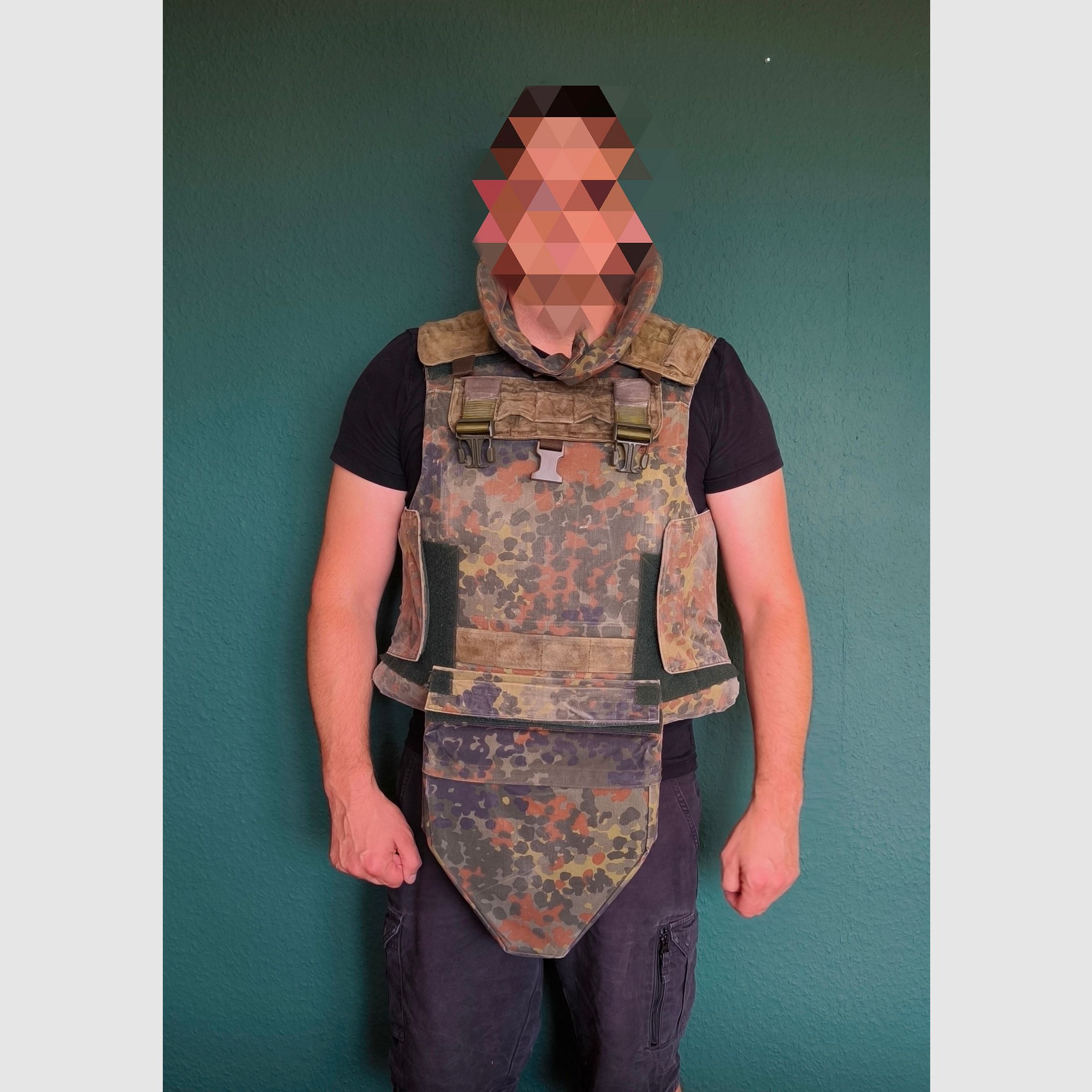 Ballistische Schutzweste SK4 BW mit Tiefschutz und allen Einlagen Bundeswehr SK1 Plattenträger KSK Weste