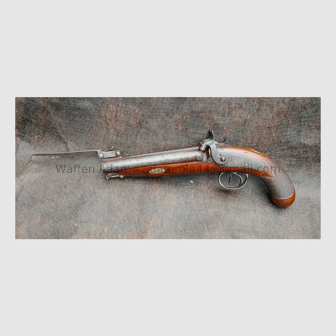 Anglia / Belgia perkusyjna strzelba - pistolet podróżny