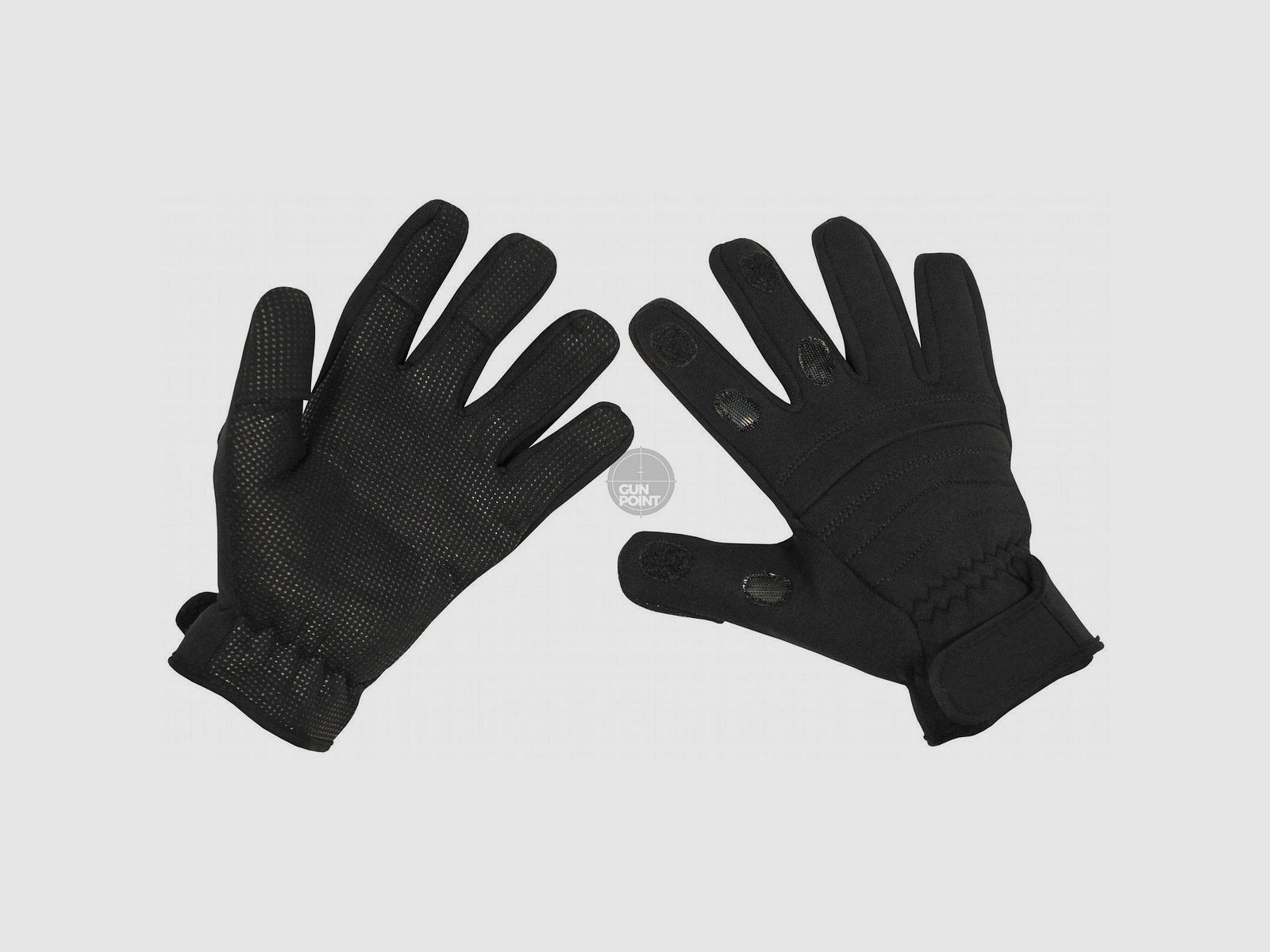 Gants à doigts, "Combat", néoprène, noir