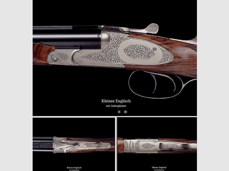 KRIEGHOFF Mehrpreis für Neuwaffe Gravur: Seitenplatte I Optima-Ultra-Classic-Hubertus