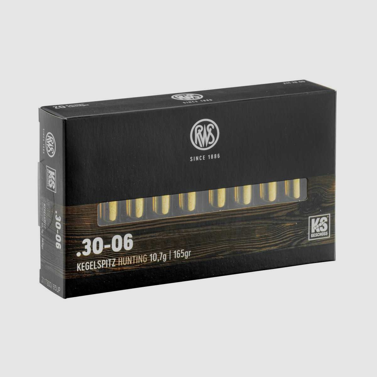 RWS 30-06 Springfield Spitzgeschoss KS 165 gr / 10,7 g - 165 gr / 10,7 g, Bild 3 von 10