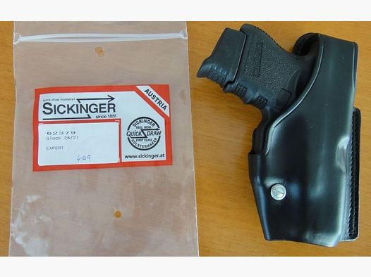 Sickinger Sickinger Holster EXPERT zwart voor SL-pistool Glock 26/27